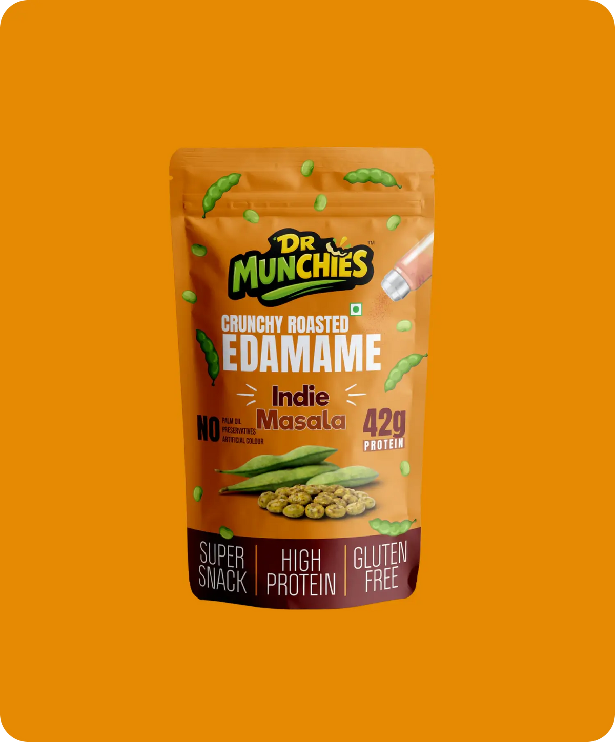 Crunchy Roasted Edamame - Indie Masala
