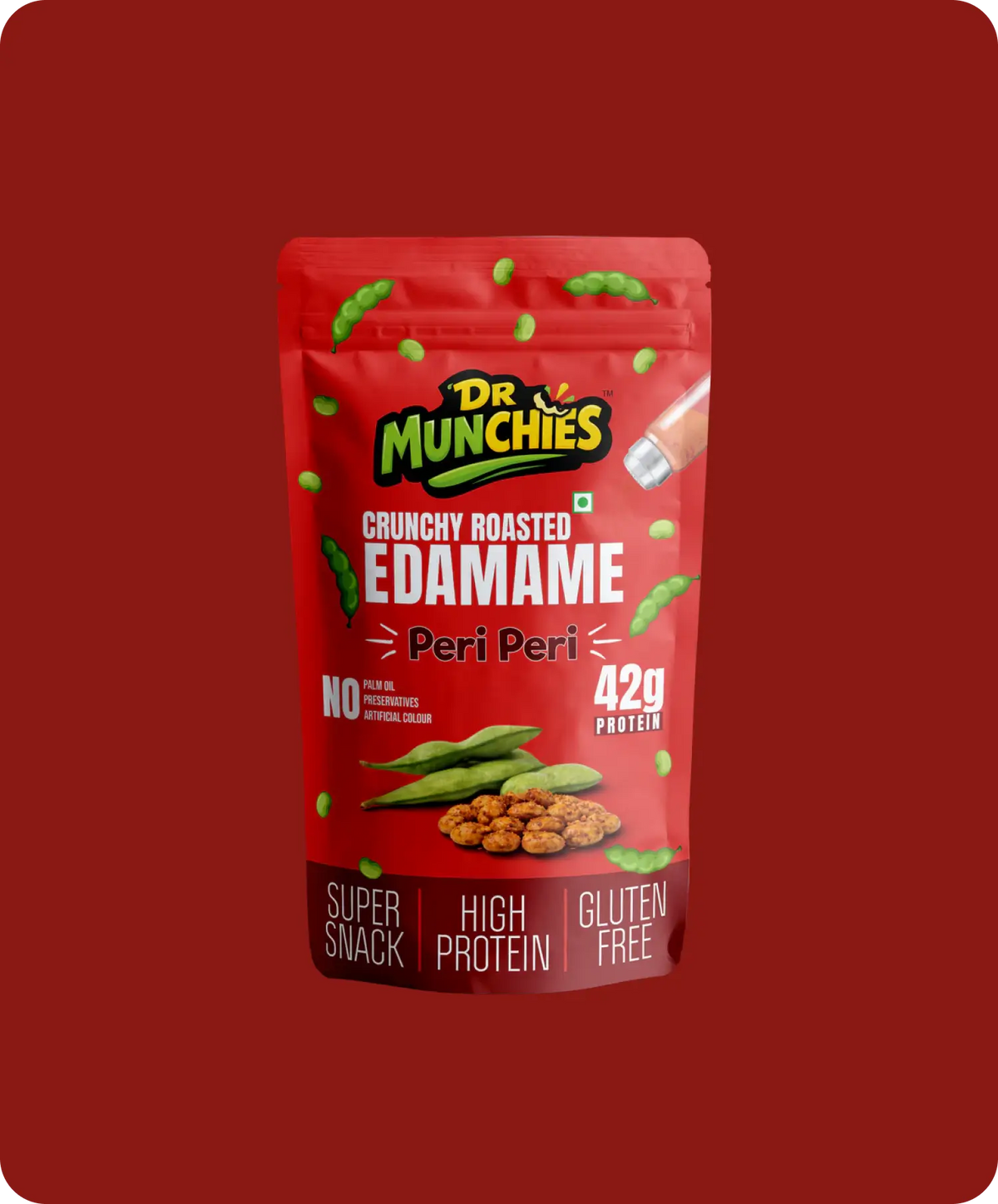 Crunchy Roasted Edamame - Peri Peri
