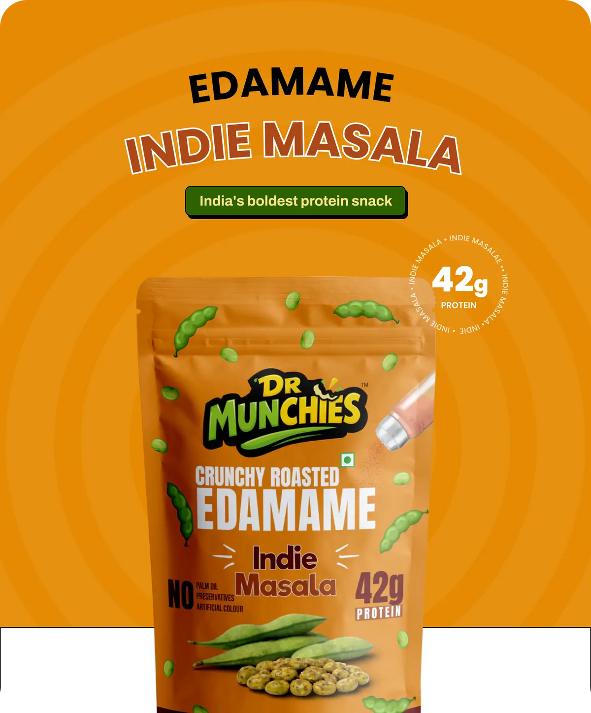 Crunchy Roasted Edamame - Indie Masala
