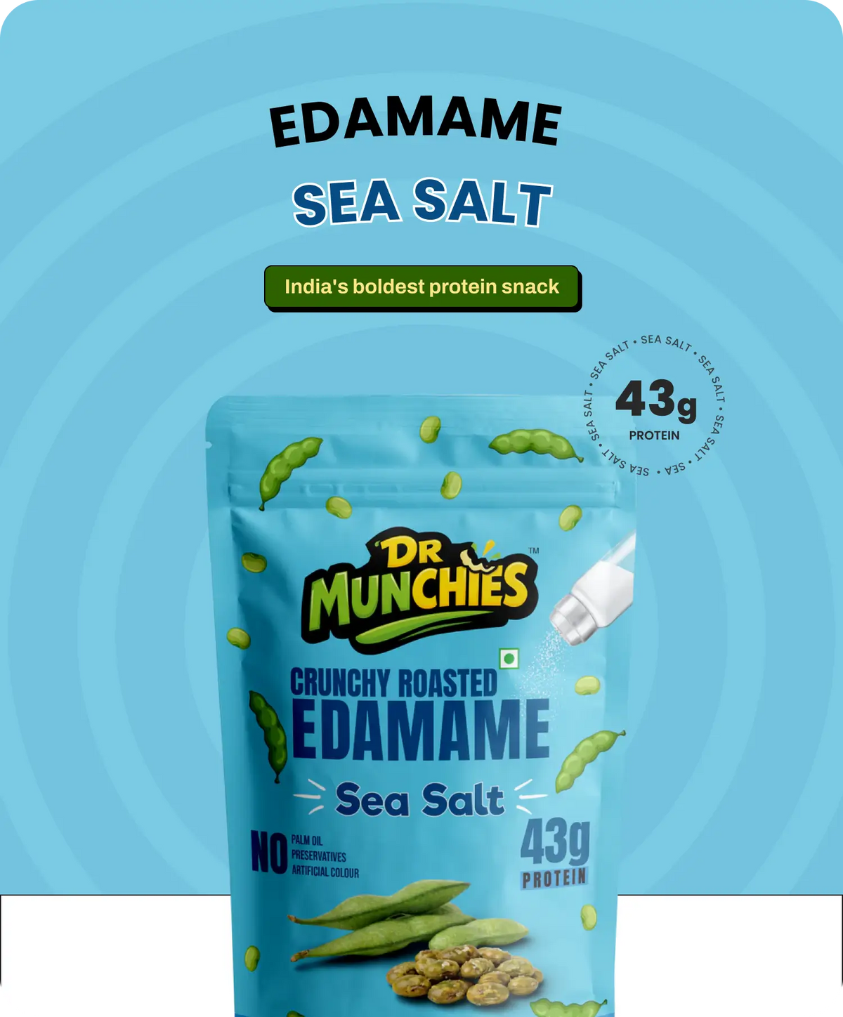 Crunchy Roasted Edamame - Sea Salt
