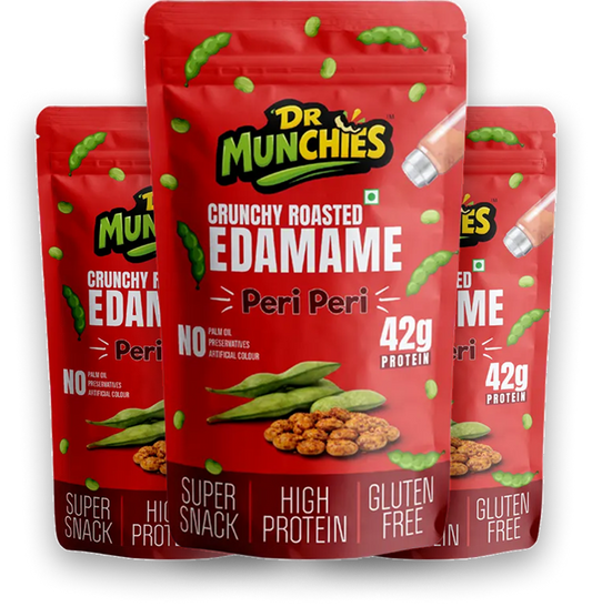 Crunchy Roasted Edamame - Peri Peri | pack of 3
